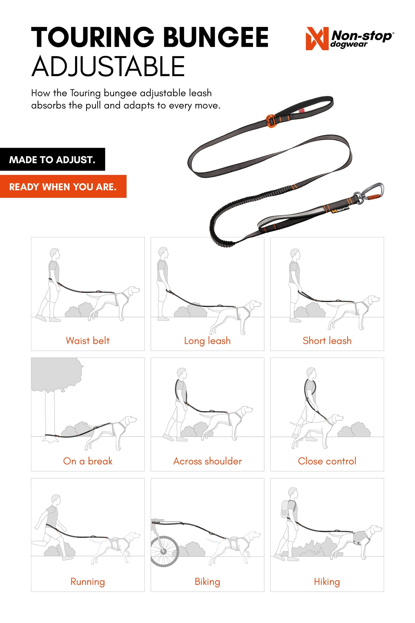 Tourning bungee adjustable