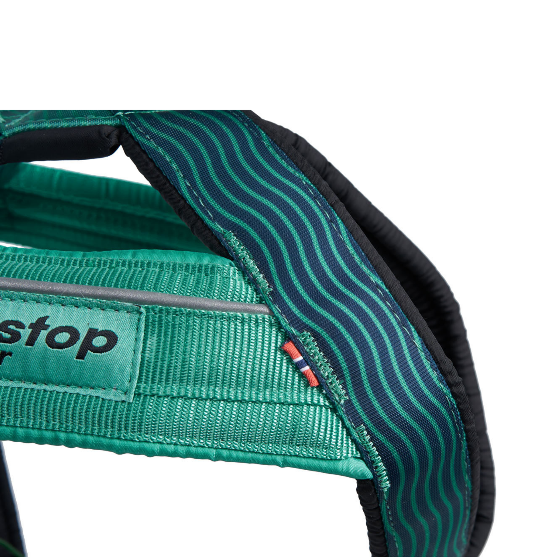 Detail Brustbereich Non-stop Dogwear Freemotion Harness 5.0 aqua gepolsterte Y-Front