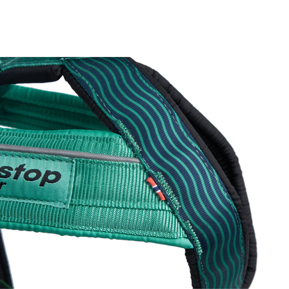 Detail Brustbereich Non-stop Dogwear Freemotion Harness 5.0 aqua gepolsterte Y-Front