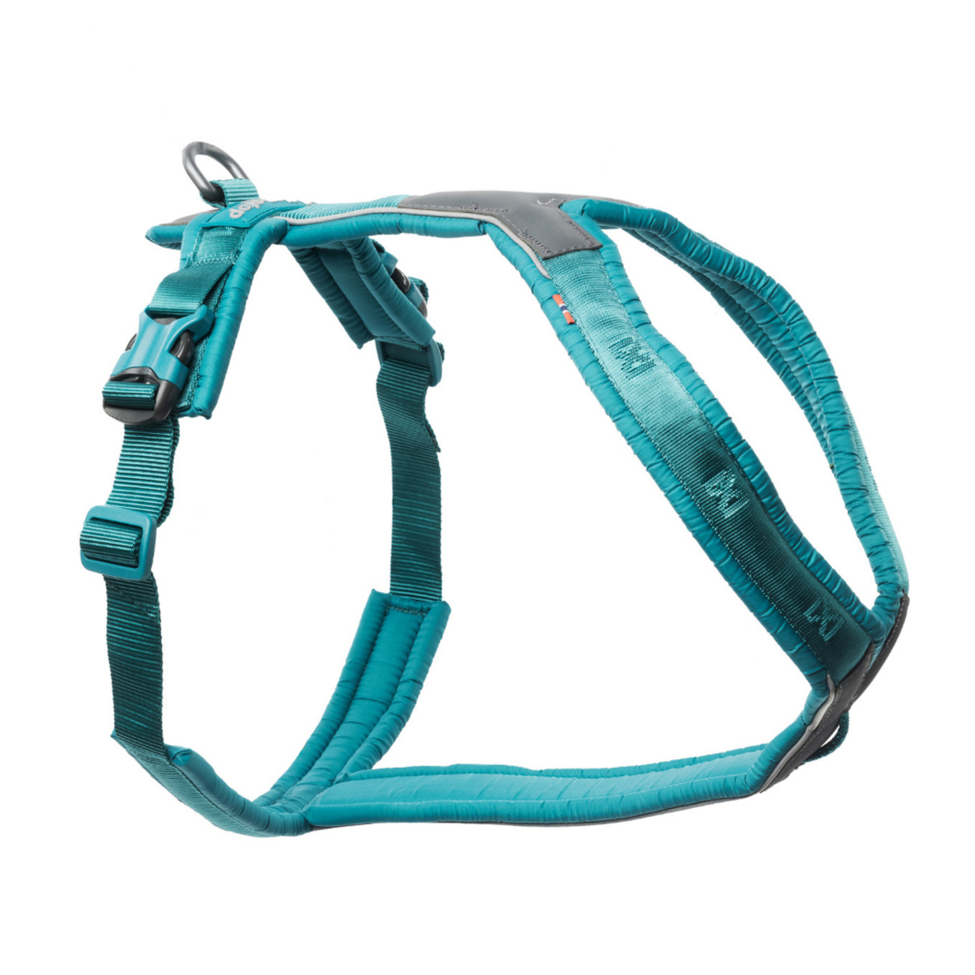 Non-stop Dogwear Line Harness 5.0 Hundegeschirr teal Vorderansicht Produktfoto
