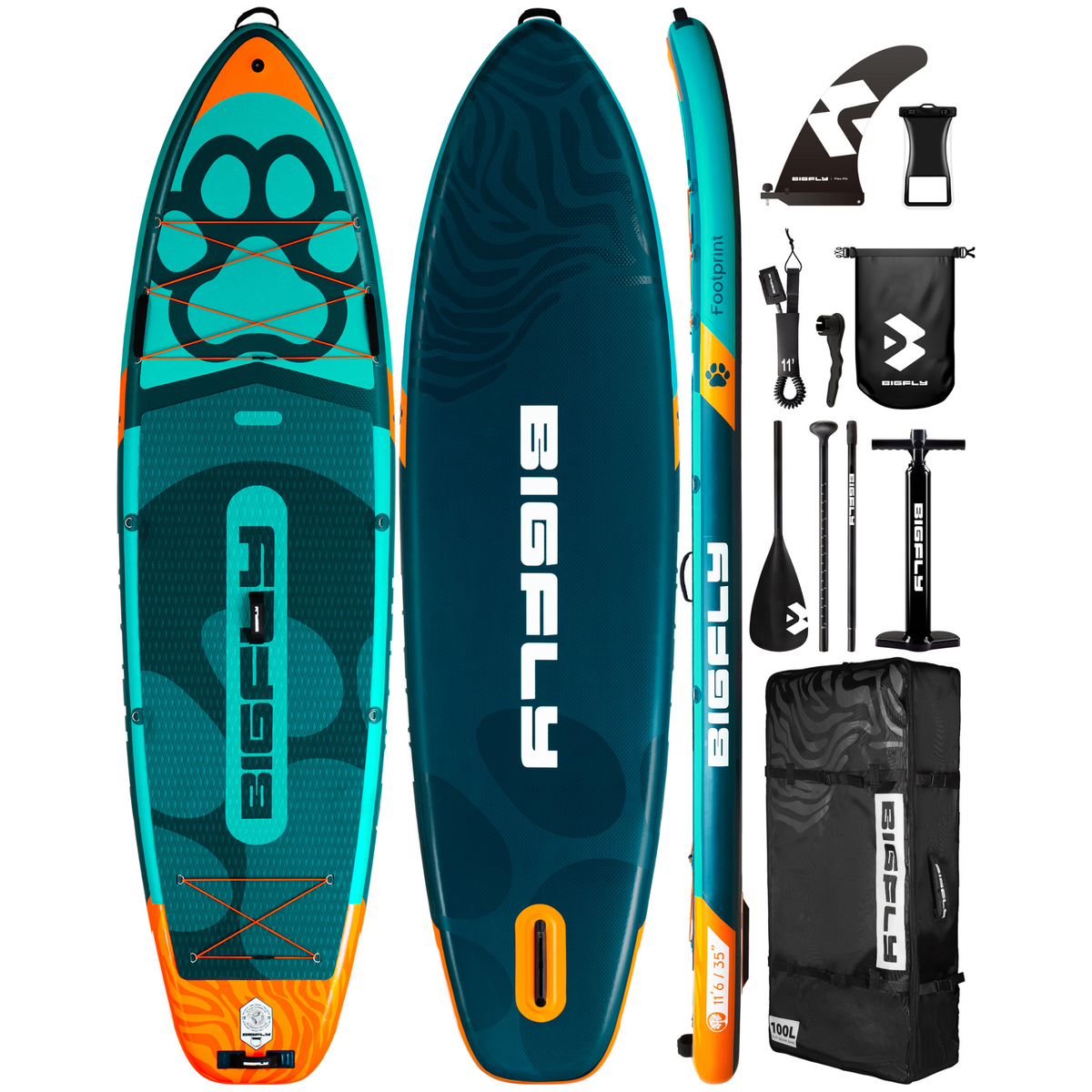 BIGFLY SUP-Board auf dem Wasser